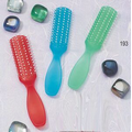 Rubber Cushion Hair Brush w/ Translucent Handle